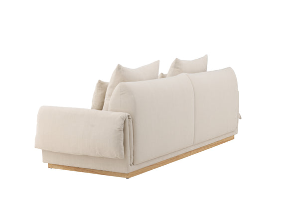 3-Seater Sofa MOLLÖSUND Polyester Beige 