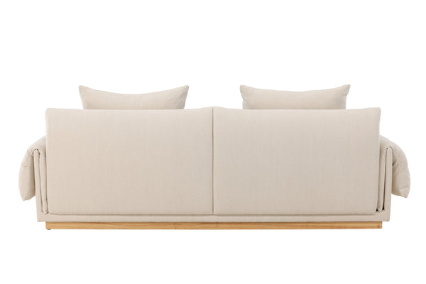 3-Seater Sofa MOLLÖSUND Polyester Beige 