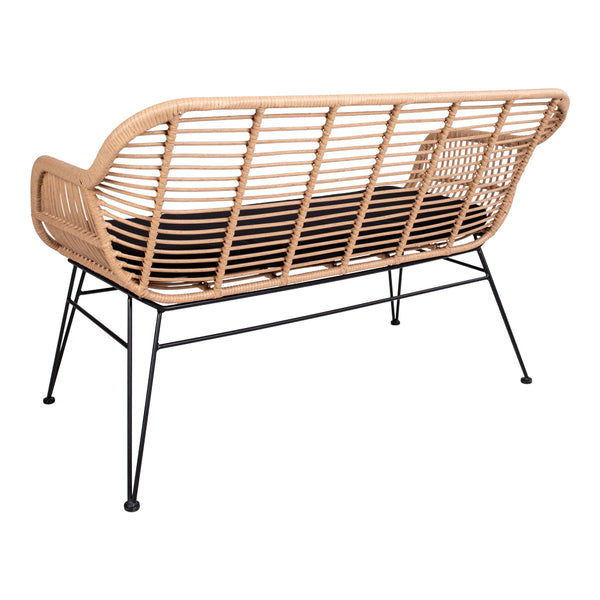 Soffa TRIESTE PU Rattan 68x126x81 Natur