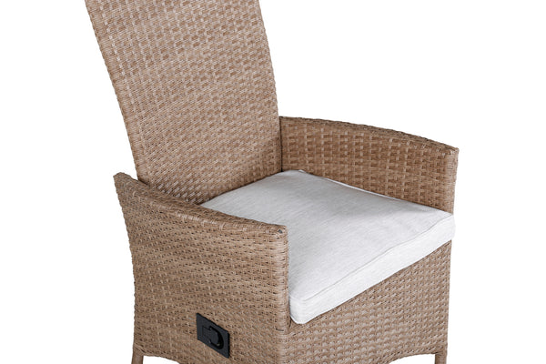 PADOVA Reclinerstolar 2st Konstrotting Natur