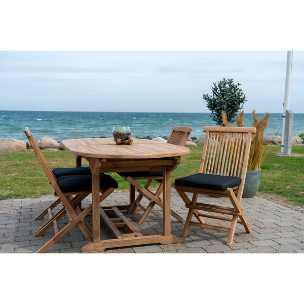 Utdragbart Matbord SALAMANCA 90x180-240 Teak-Natur