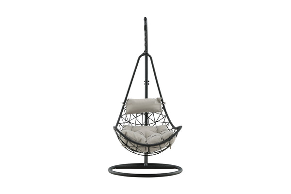 Hanging chairs VIDE Artificial rattan Black 