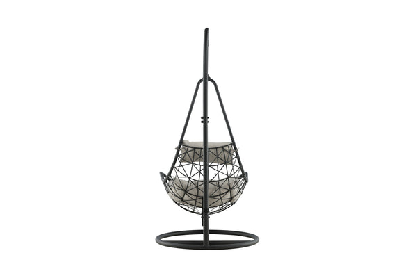 Hanging chairs VIDE Artificial rattan Black 