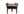 Dining group BOIS, ANNA Dining table 205*90 Natural + 6 dining chairs Black