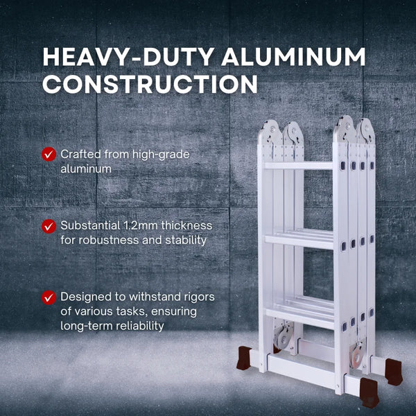 Multiorienterbar Hopfällbar Stege HERZBERG  Aluminium