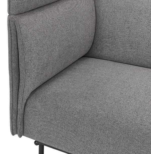 Soffa 2-Sit KIKU 150*76*126 Mörkgrå tyg