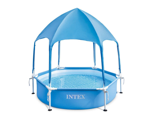 INTEX Canopy Simbassäng med Liten Ram 183*38 Blå