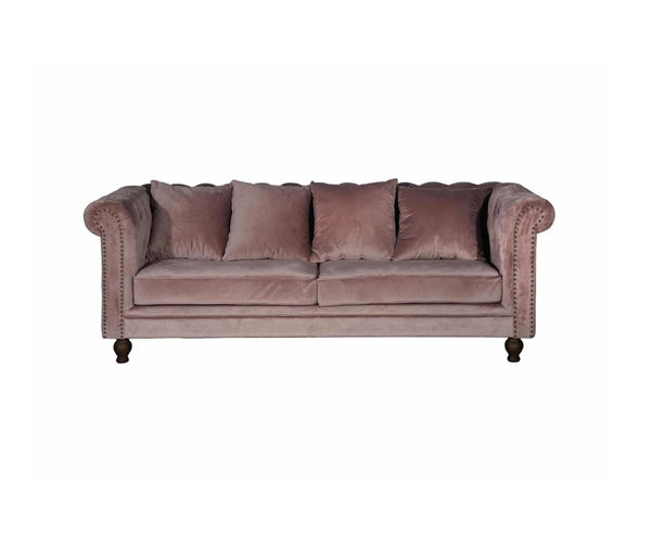 VELVET 3-Sits Soffa Rosa