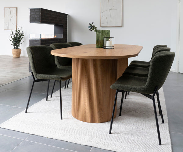 Dining table BOAVISTA MDF 100x210x75 Natural