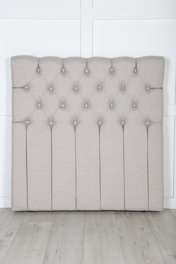 Sänggavel SÄRNA Polyester 120x125 cm-Beige