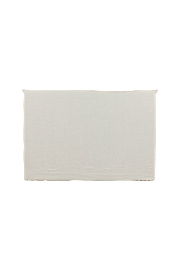 Sänggavelöverdrag SIGNE Linen 180x140cm-Off-white