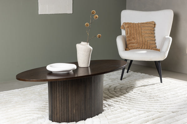 Coffee table BIANCA MDF 120x55x45-Suede